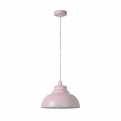 Lampes Industrielles-Luminaires Lucide Suspension Lucide ISLA Rose, 1 lumière