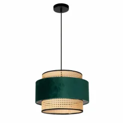 Lampes En Tissu-Luminaires Lucide Suspension Lucide JAVOR Écru, 1 lumière