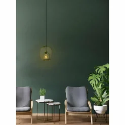 Luminaires Lucide Suspension Lucide JERREL Vert, 1 lumière* Suspensions