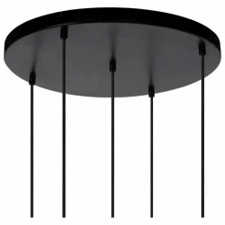 Lampes Dorées-Luminaires Lucide Suspension Lucide JOANET Or, Gris, Laiton, Noir, 5 lumières