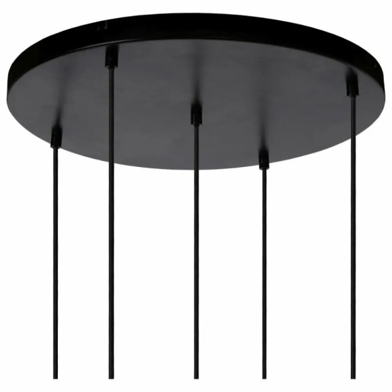 Lampes Dorées-Luminaires Lucide Suspension Lucide JOANET Or, Gris, Laiton, Noir, 5 lumières