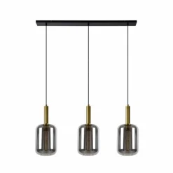 Lampes Dorées-Luminaires Lucide Suspension Lucide JOANET Noir, 3 lumières