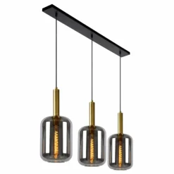 Lampes Dorées-Luminaires Lucide Suspension Lucide JOANET Noir, 3 lumières