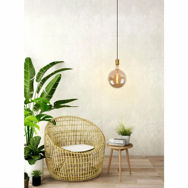 Luminaires Rustiques-Luminaires Lucide Suspension Lucide JOVA Noir, 1 lumière