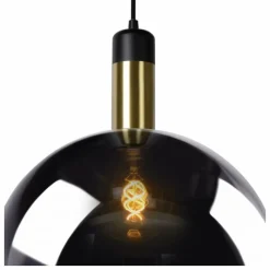 Luminaires Scandinaves-Luminaires Lucide Suspension Lucide JULIUS Gris, 1 lumière