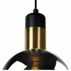 Luminaires Scandinaves-Luminaires Lucide Suspension Lucide JULIUS Gris, 1 lumière