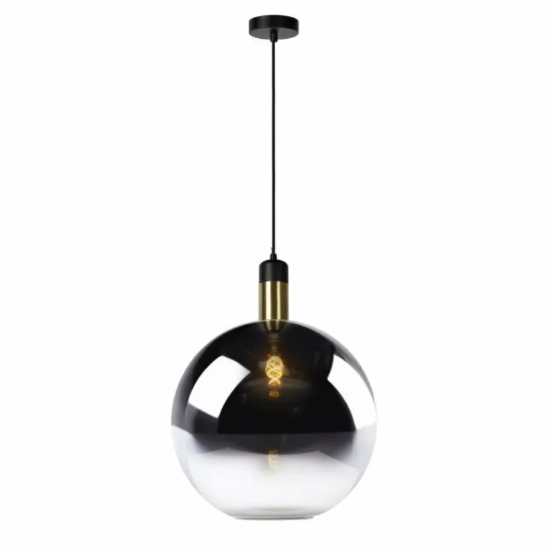 Luminaires Scandinaves-Luminaires Lucide Suspension Lucide JULIUS Gris, 1 lumière