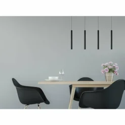 Luminaires Scandinaves-Luminaires Lucide Suspension Lucide LORENZ LED Noir, 4 lumières