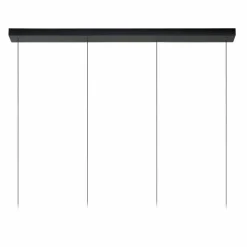 Luminaires Scandinaves-Luminaires Lucide Suspension Lucide LORENZ LED Noir, 4 lumières