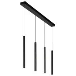 Luminaires Scandinaves-Luminaires Lucide Suspension Lucide LORENZ LED Noir, 4 lumières