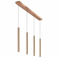 Luminaires Scandinaves-Luminaires Lucide Suspension Lucide LORENZ LED Rouille, 4 lumières