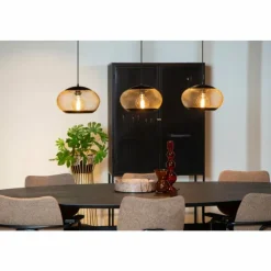 Lampes Dorées-Luminaires Lucide Suspension Lucide LUCAS Noir, 3 lumières