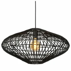 Style Boho-Chic-Luminaires Lucide Suspension Lucide MAGALI Noir, 1 lumière