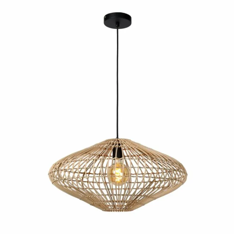 Style Boho-Chic-Luminaires Lucide Suspension Lucide MAGALI Noir, 1 lumière