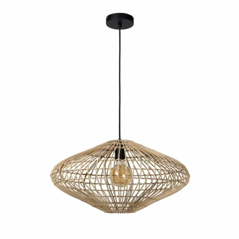 Style Boho-Chic-Luminaires Lucide Suspension Lucide MAGALI Noir, 1 lumière