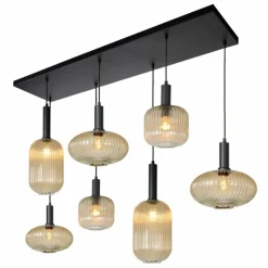 Luminaires Lucide Suspension Lucide MALOTO Noir, 7 lumières