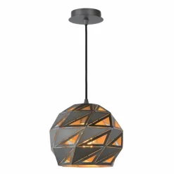 Luminaires Scandinaves-Luminaires Lucide Suspension Lucide MALUNGA Gris, 1 lumière
