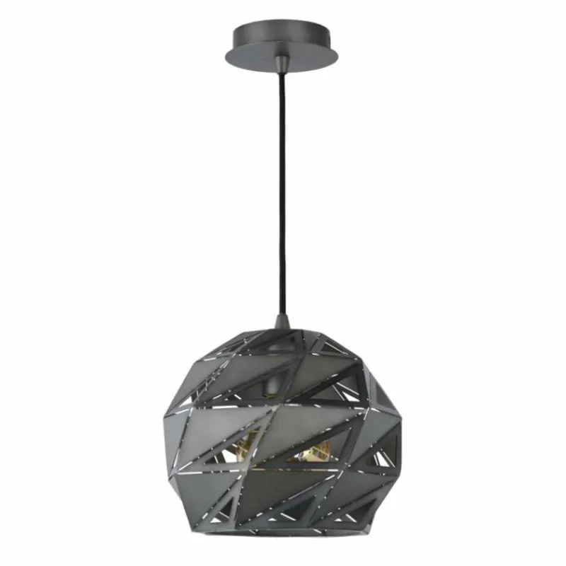 Luminaires Scandinaves-Luminaires Lucide Suspension Lucide MALUNGA Gris, 1 lumière