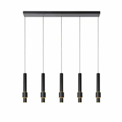 Luminaires Lucide Suspension Lucide MARGARY LED Noir, 5 lumières* Éclairage Led