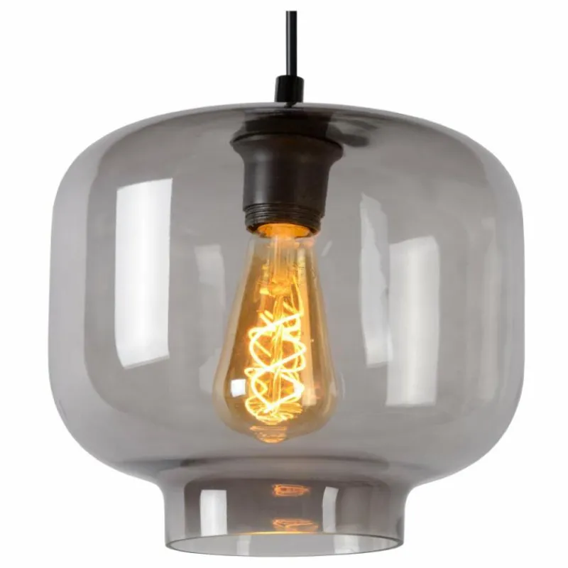 Luminaires Scandinaves-Luminaires Lucide Suspension Lucide MEDINE Gris, 1 lumière