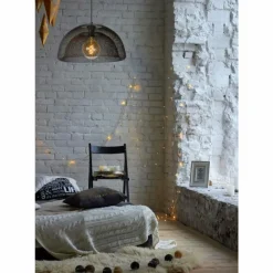 Lampes Vintages & Rétros-Luminaires Lucide Suspension Lucide MESH Gris, 1 lumière