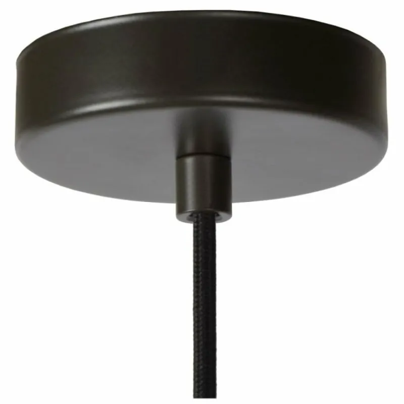 Lampes Vintages & Rétros-Luminaires Lucide Suspension Lucide MESH Gris, 1 lumière