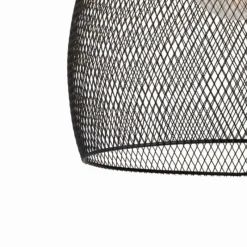 Lampes Vintages & Rétros-Luminaires Lucide Suspension Lucide MESH Noir, 1 lumière