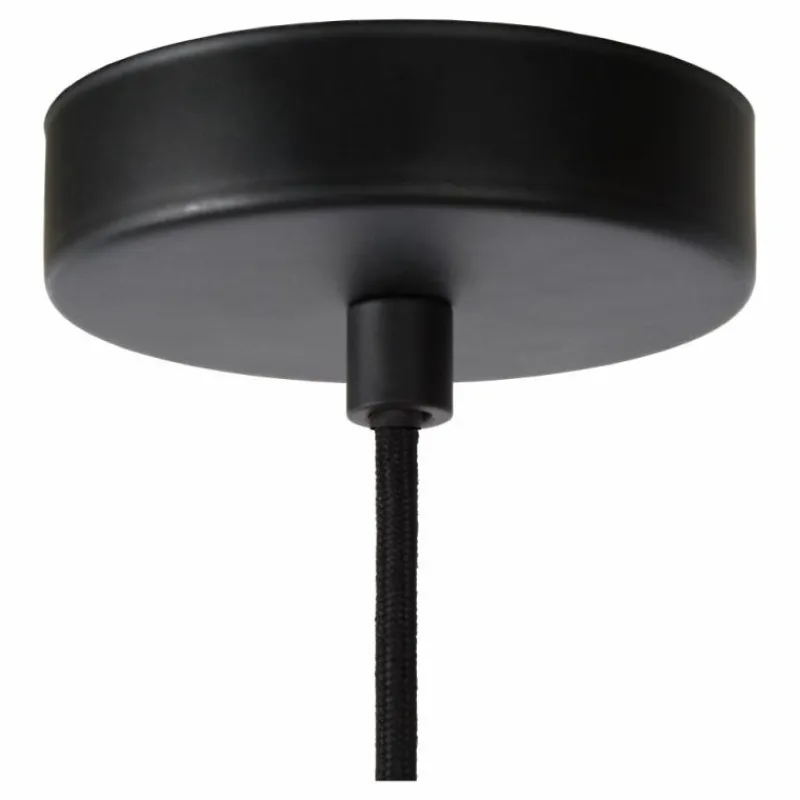 Lampes Vintages & Rétros-Luminaires Lucide Suspension Lucide MESH Noir, 1 lumière