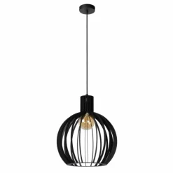 Luminaires Lucide Suspension Lucide MIKAELA Noir, 1 lumière* Suspensions