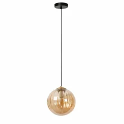 Luminaires Lucide Suspension Lucide MONSARAZ Noir, 1 lumière