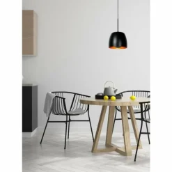 Luminaires Rustiques-Luminaires Lucide Suspension Lucide NOLAN Noir, 1 lumière