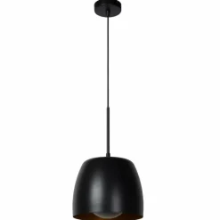 Luminaires Rustiques-Luminaires Lucide Suspension Lucide NOLAN Noir, 1 lumière