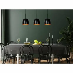 Luminaires Rustiques-Luminaires Lucide Suspension Lucide NOLAN Noir, 3 lumières