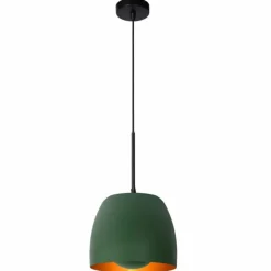 Luminaires Rustiques-Luminaires Lucide Suspension Lucide NOLAN Vert, 1 lumière