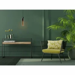 Suspension Verre Fumé-Luminaires Lucide Suspension Lucide ORLANDO Gris, Rouille, 1 lumière