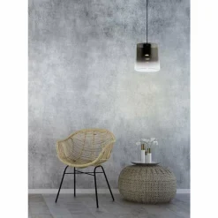 Luminaires Scandinaves-Luminaires Lucide Suspension Lucide OWINO LED Gris, 1 lumière