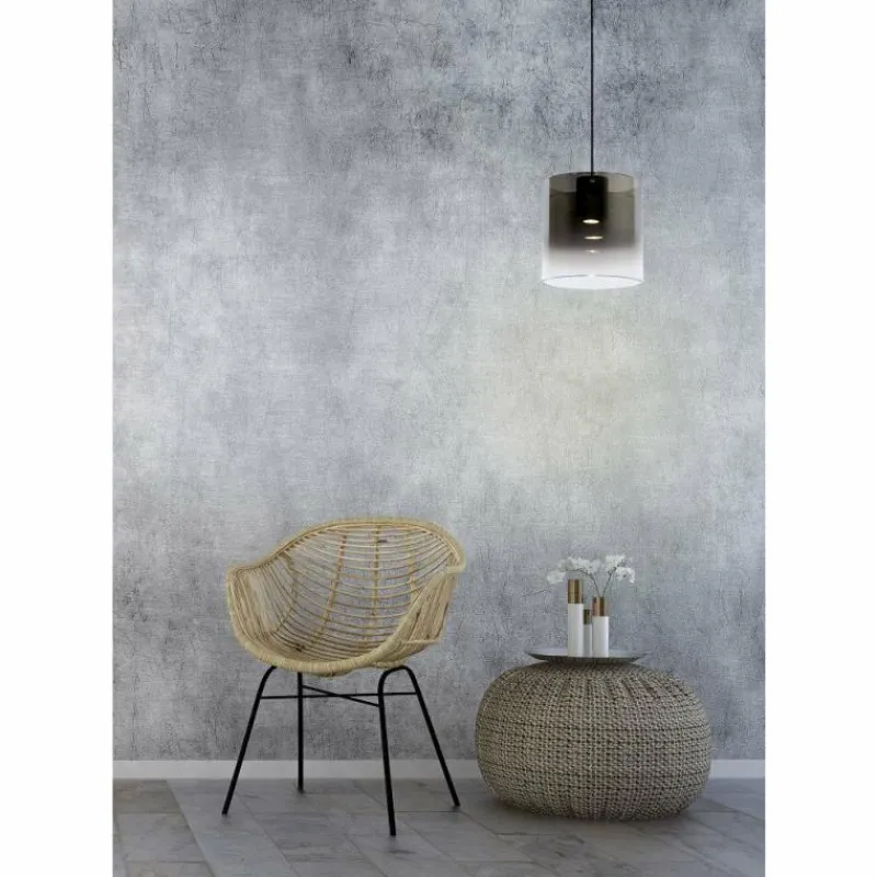 Luminaires Scandinaves-Luminaires Lucide Suspension Lucide OWINO LED Gris, 1 lumière