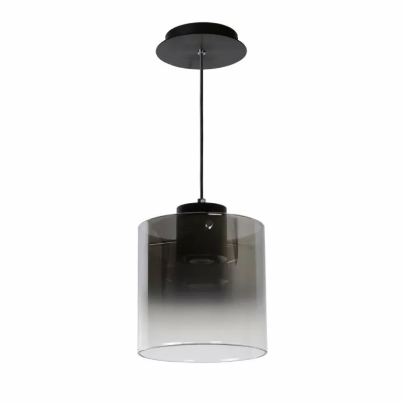 Luminaires Scandinaves-Luminaires Lucide Suspension Lucide OWINO LED Gris, 1 lumière
