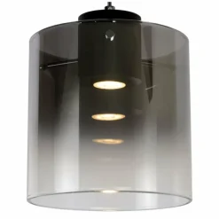 Luminaires Scandinaves-Luminaires Lucide Suspension Lucide OWINO LED Gris, 1 lumière