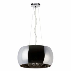 Suspension Verre Fumé-Luminaires Lucide Suspension Lucide PEARL Chrome, 5 lumières