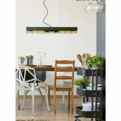 Lampes Dorées-Luminaires Lucide Suspension Lucide PENIGUET Vert, 2 lumières