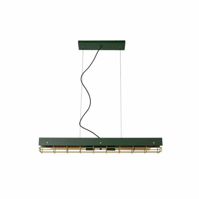 Lampes Dorées-Luminaires Lucide Suspension Lucide PENIGUET Vert, 2 lumières