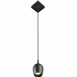 Luminaires Lucide Suspension Lucide PRESTON Noir, 1 lumière* Suspensions