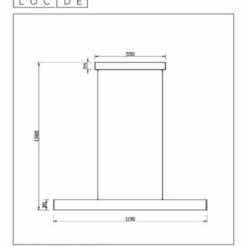 Luminaires Lucide Suspension Lucide RAYA LED Blanc, 1 lumière* Suspensions