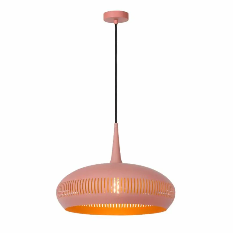 Lampes Vintages & Rétros-Luminaires Lucide Suspension Lucide RAYCO Rose, 1 lumière
