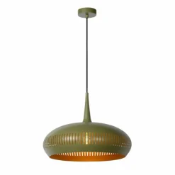 Lampes Vintages & Rétros-Luminaires Lucide Suspension Lucide RAYCO Vert, 1 lumière