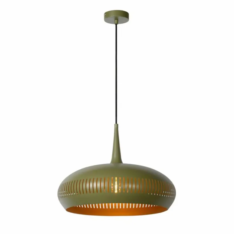 Lampes Vintages & Rétros-Luminaires Lucide Suspension Lucide RAYCO Vert, 1 lumière