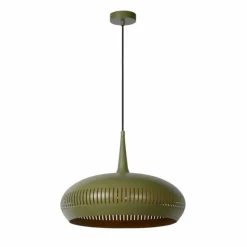 Lampes Vintages & Rétros-Luminaires Lucide Suspension Lucide RAYCO Vert, 1 lumière