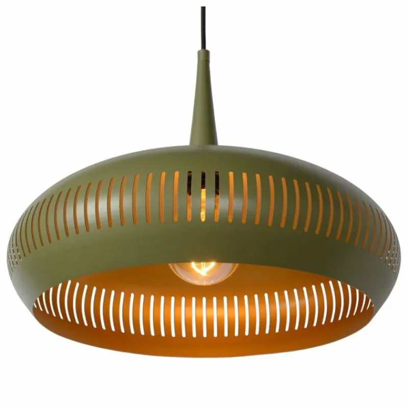 Lampes Vintages & Rétros-Luminaires Lucide Suspension Lucide RAYCO Vert, 1 lumière