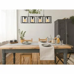 Luminaires Lucide Suspension Lucide ROTAX Noir, 4 lumières* Suspensions